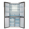 מקרר 4 דלתות זכוכית לבנה HAIER HRF6200FW	- פתוח
