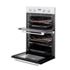 תנור BI דו תאי לבן 60 ס"מ DELONGHI DBIS87EDW	- פתוח
