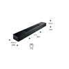 מקרן קול BOSE Smart Soundbar מידות
